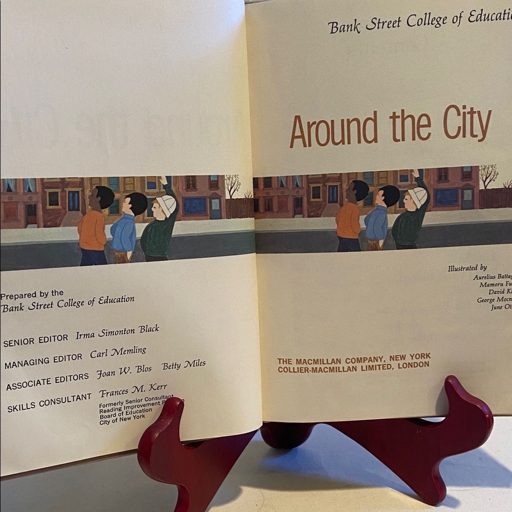 📚1965 Rare! Around the City By The Bank Street Readers College of Education - Picture 2 of 10